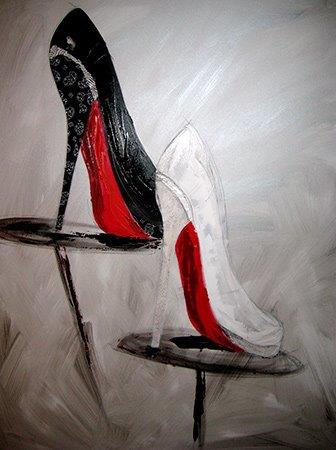 peinture chaussure